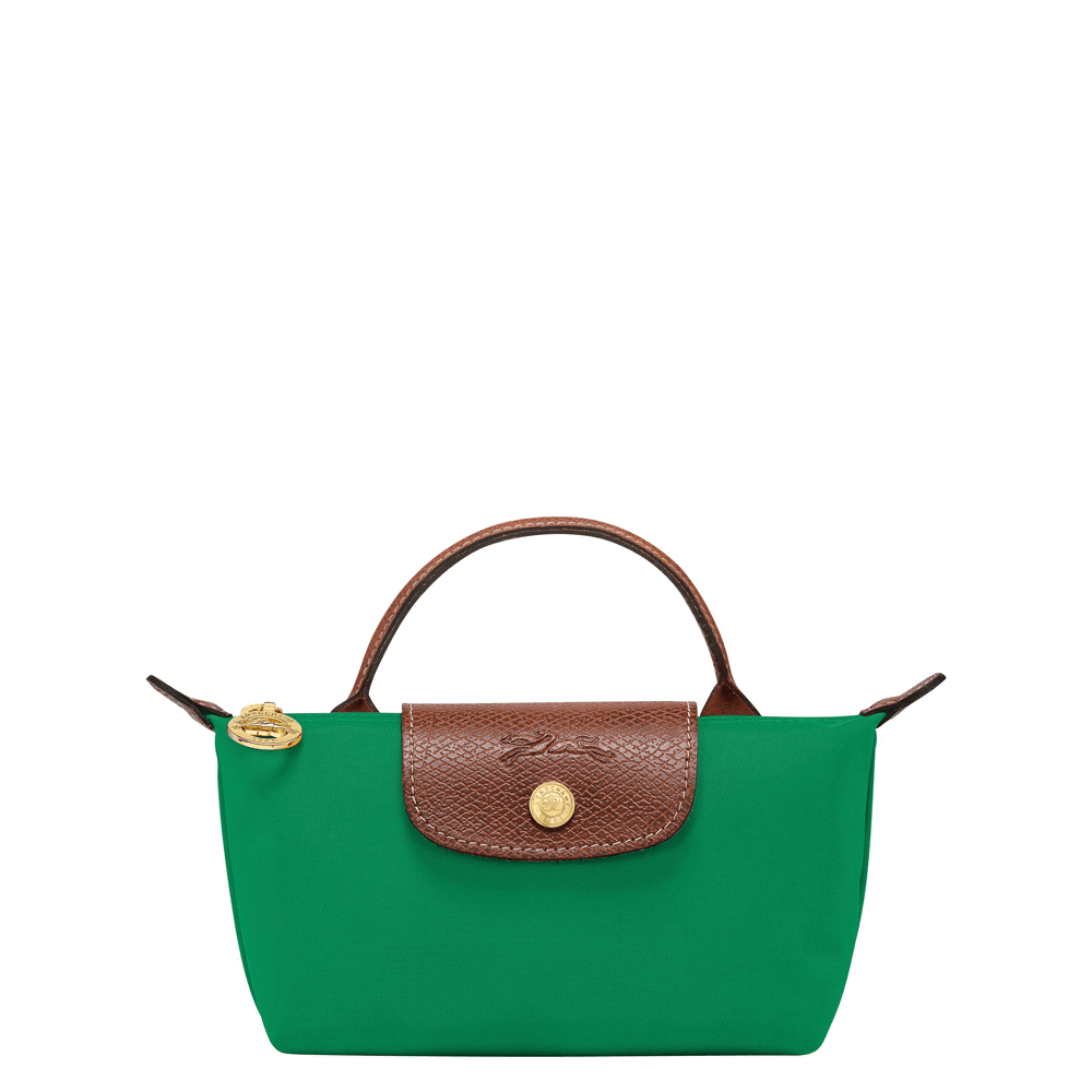 Longchamp Le Pliage Original Green Pouch with Handle